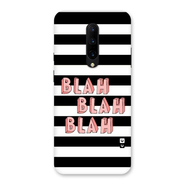 Blah Bold Stripes Back Case for OnePlus 7 Pro